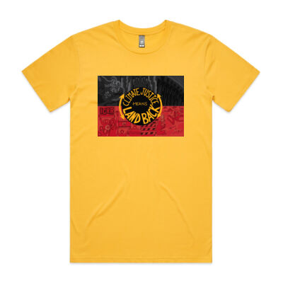 Climate Justice Means Land Back Tee - Straight Cut Thumbnail