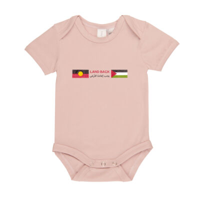 Blackfulla-Palestinian Solidarity Baby Onesie Thumbnail
