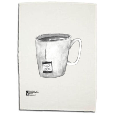 Black & Strong Tea Towel Thumbnail