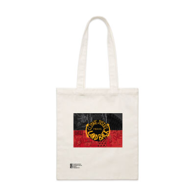Climate Justice Means Land Back Tote Bag Thumbnail